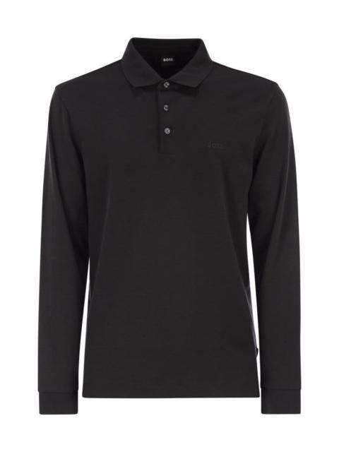 Boss Regular Fit Polo Shirt In Interlock Cotton