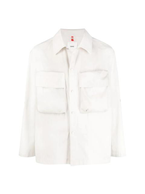 chest pockets buttoned overshirt