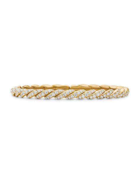 DAVID YURMAN Women's Pavéflex Bracelet In 18K Yellow Gold - Gold