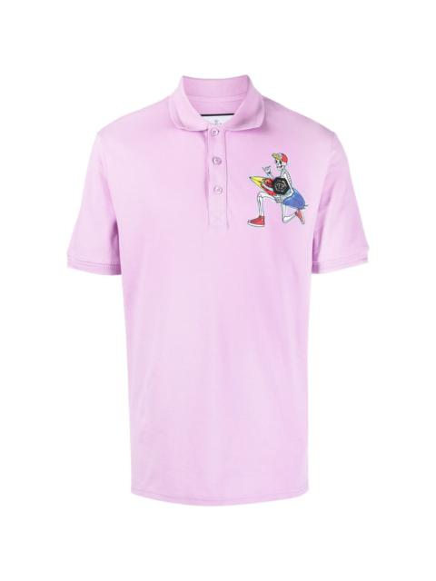 PHILIPP PLEIN graphic-print polo shirt