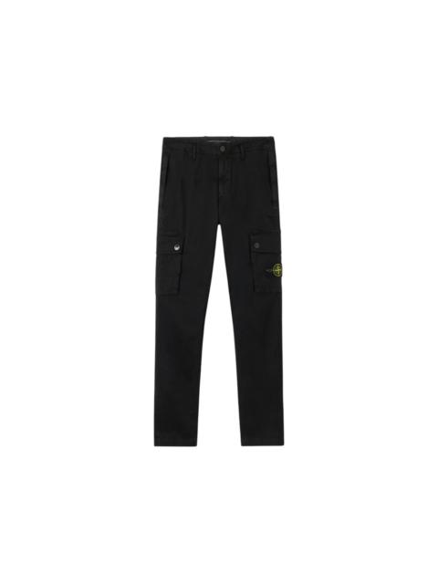 Stone Island Stone Island 3100034 Stretch Organic Broken Twill Cotton Old Effect Pant Black