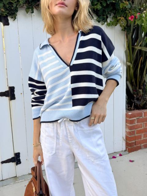 Splendid Arden Striped Polo Sweater
