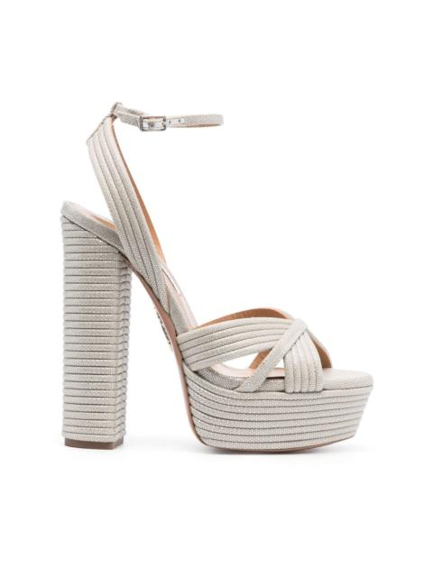 Sundance Plateau 140mm platform leather sandals