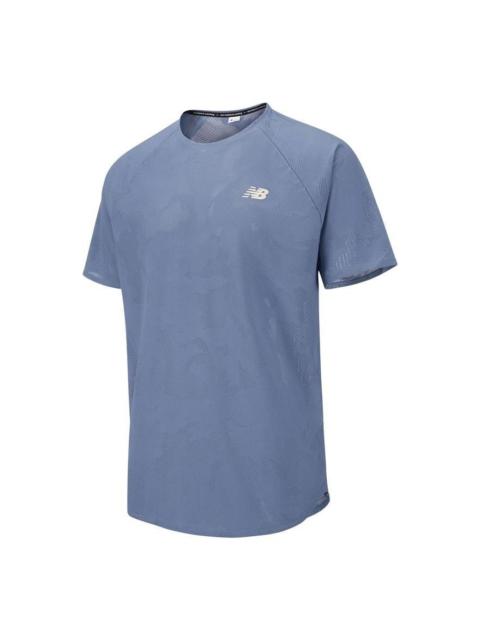 New Balance New Balance Q Speed Jacquard T-shirt 'Light Blue' MT33281-MYL
