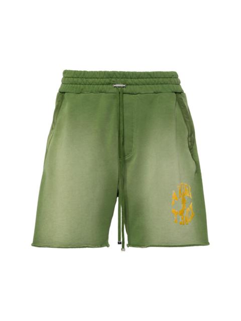 logo-embellished cotton track shorts