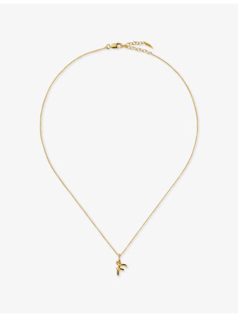 MISSOMA Curly Molten Mini Initial F 18ct Gold Vermeil Necklace