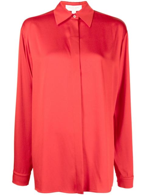 MICHAEL KORS COLLECTION pointed-collar long-sleeve shirt