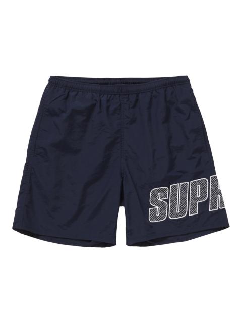 Supreme Supreme Logo Applique Water Short Navy