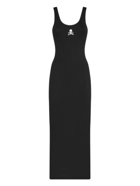 PHILIPP PLEIN skull-embellished midi dress