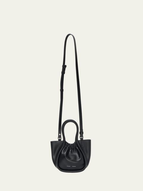 XS Ruched Leather Tote Bag