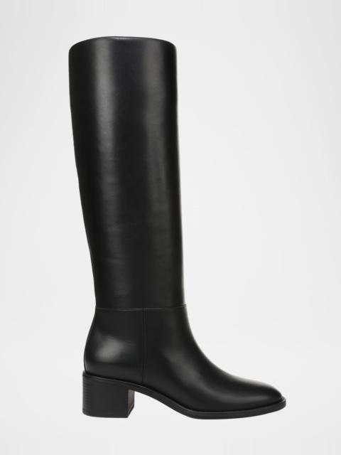 Vince 50mm Pace Leather Wide Calf Knee-High Boots