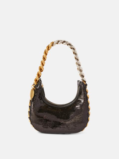 Stella McCartney Frayme Mini Zipped Sequinned Shoulder Bag