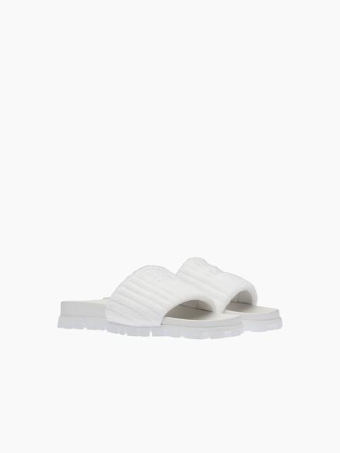 Miu Miu Terry cloth slides