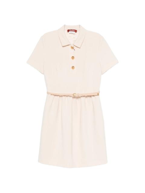 Max Mara Studio Max Mara Studio Belted Button-front Mini Dress