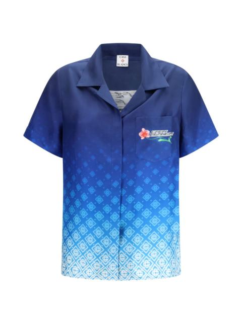 CASABLANCA Cuban collar short sleeve shirt