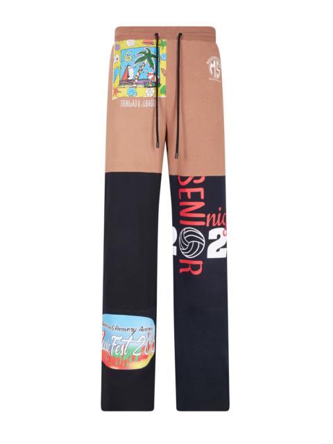Marine Serre Regenerated Graphic T-shirt Patchwork Pants
