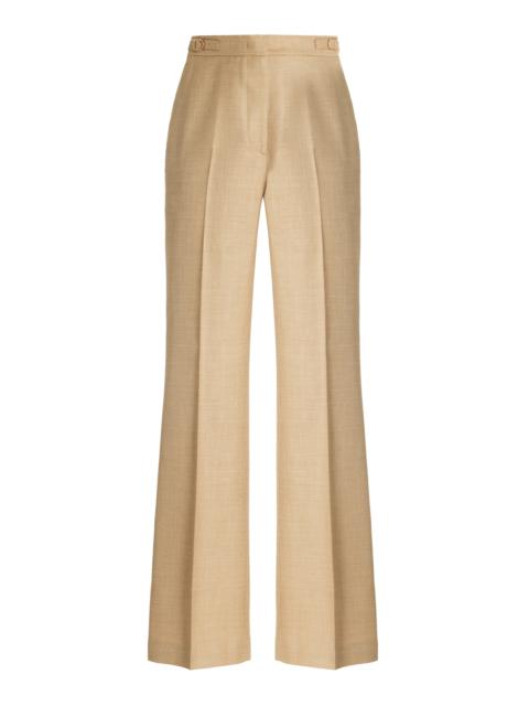 GABRIELA HEARST Vesta Pant in Hay Virgin Wool and Silk Linen