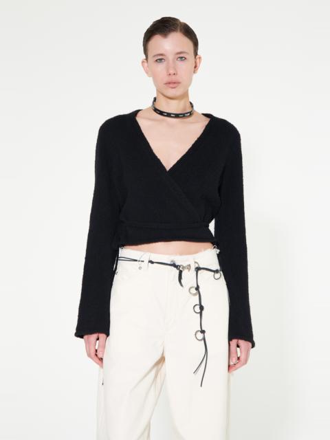 Our Legacy Wrap Knit Black Air Wool
