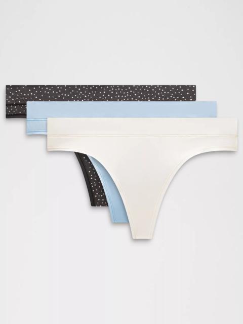 lululemon UnderEase Mid-Rise Thong Underwear *3 Pack