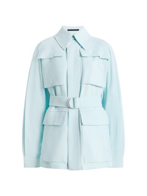 WARDROBE.NYC Crepe Safari Jacket