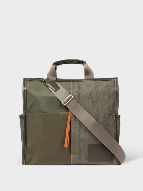 Paul Smith Mixed-Canvas Tote Bag