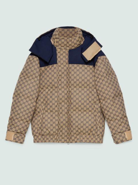 GG canvas goose down jacket