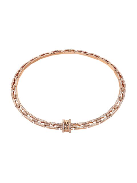 BVLGARI Women's B. Zero1 18K Rose Gold & 7.19 TCW Diamond Spiral Pendant Necklace - Rose Gold