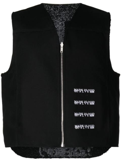 1017 ALYX 9SM slogan-pattern embroidered vest