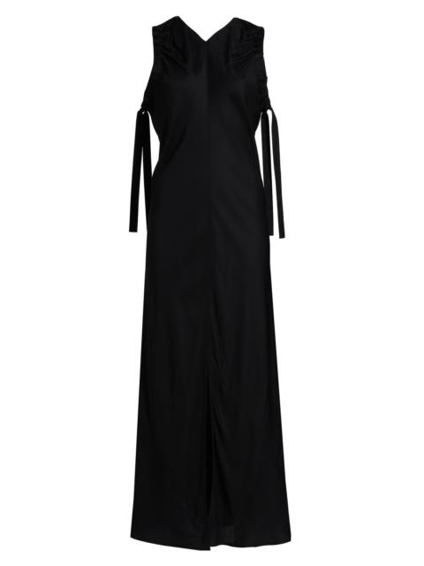 Helmut Lang Women's Ruched Relaxed-Fit Maxi Dress - Black