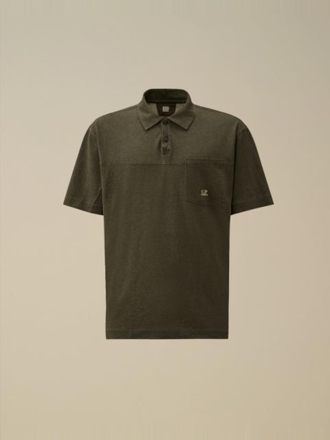 C.P. Company 20/1 Jersey Plated Polo