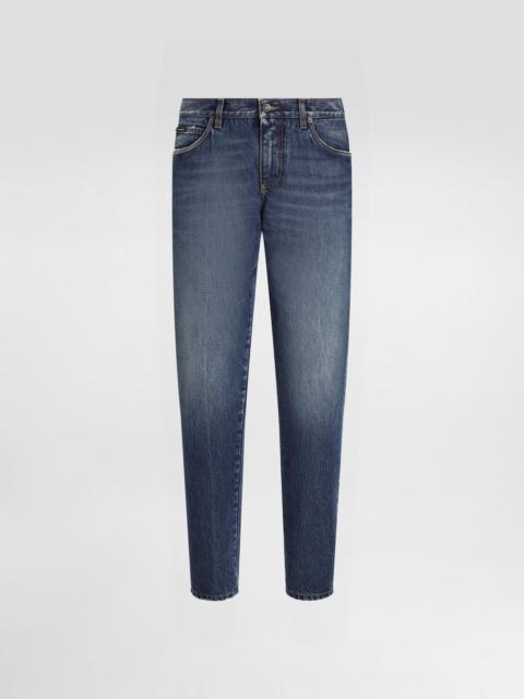 Dolce & Gabbana Regular-fit cotton jeans with tag