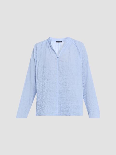 EILEEN FISHER Women's Puckered Raglan-Sleeve Top - Cornflower
