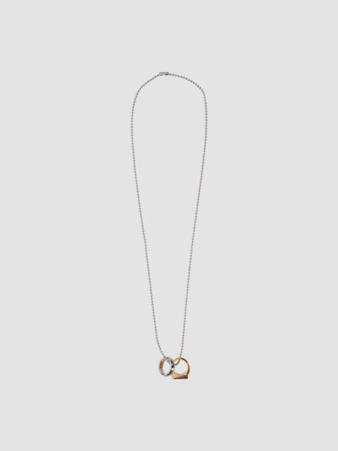 1017 ALYX 9SM DOUBLE RING NECKLACE