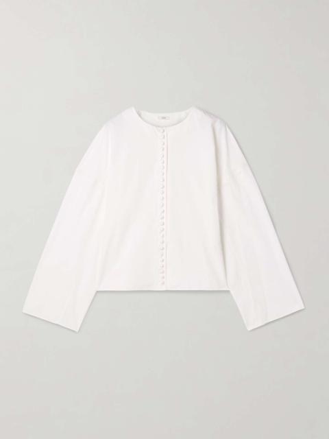 FFORME Fish cotton-poplin shirt White
