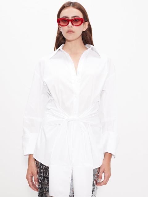 SIMONMILLER Inna Poplin Top in Macadamia