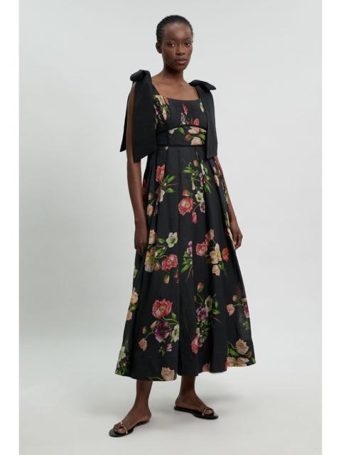 KAREN MILLEN Floral Woven Strappy Dress