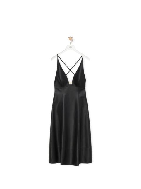 Loewe Anagram strappy dress in nappa