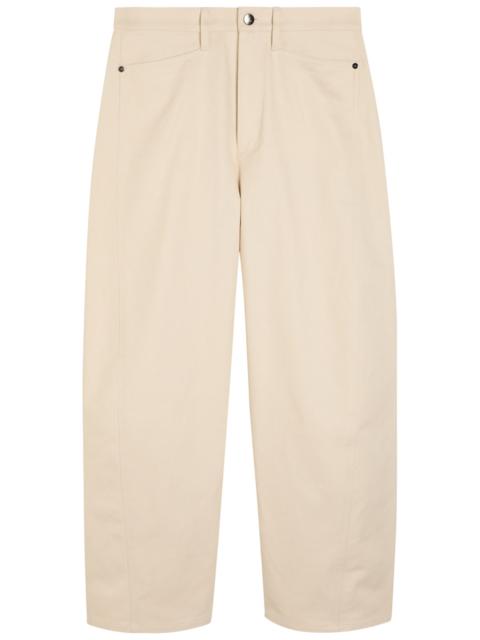 MARIA McMANUS Maria Mcmanus Bow Crop Barrel-leg Jeans