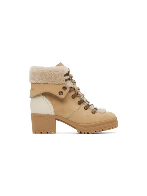 See by Chloé Beige Eileen Boots