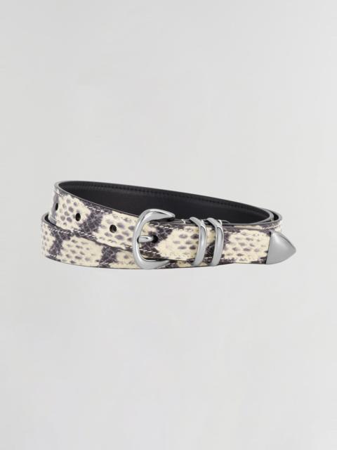 A.L.C. Ethan Snakeskin Belt