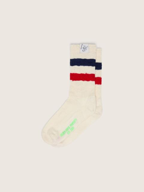 Golden Goose Golden Goose | FiveFourFive Vintage white socks with stripes