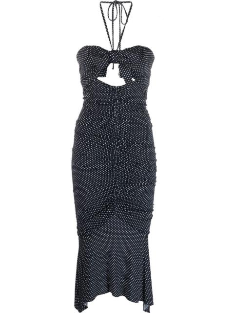 ALEXANDRE VAUTHIER bow-detail halterneck dress