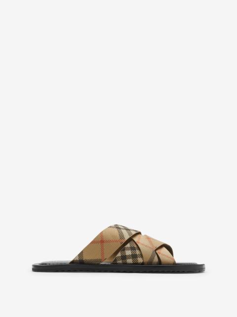 Burberry Check Pavilion Slides​
