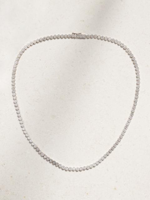 De Beers 18-karat White Gold Diamond Necklace