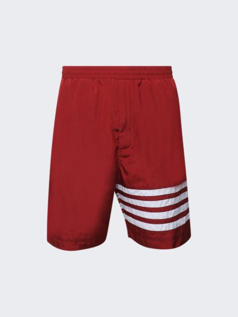 Thom Browne Ripstop 4-bar Track Short Dark Red
