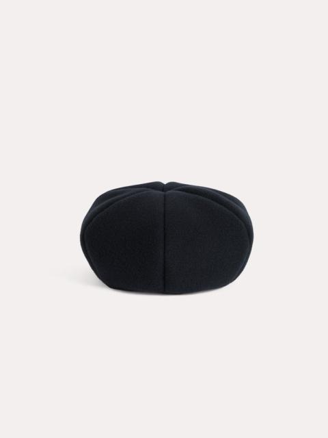 Soft felted beret navy