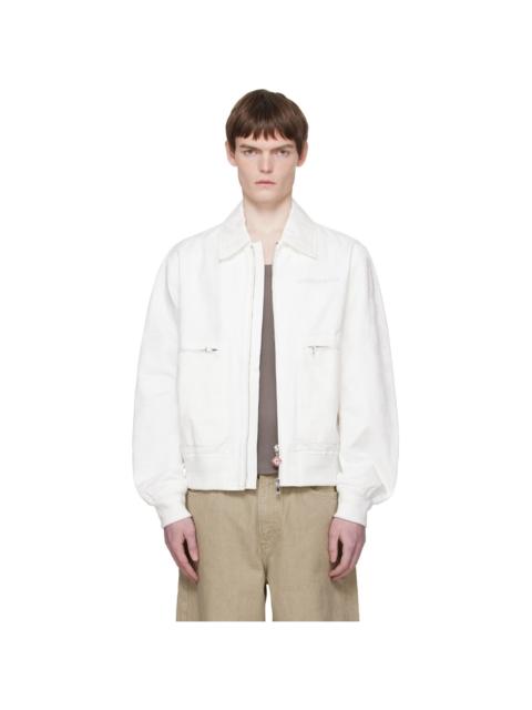CASABLANCA White Monogram Jacket