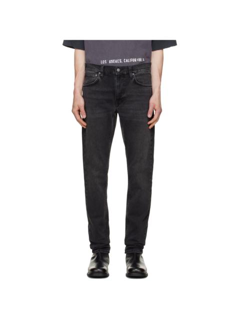 Nudie Jeans Black Lean Dean Jeans