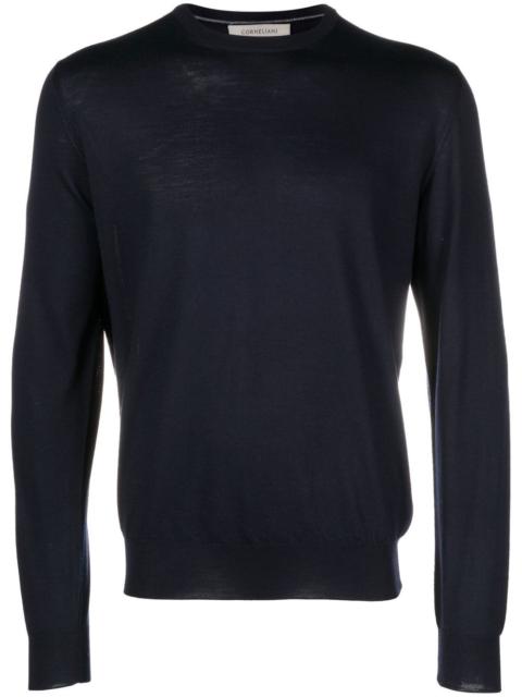 CORNELIANI crew-neck long-sleeve jumper