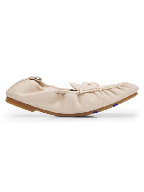 Burberry Women's Fawn Leather Loafer Flats - Nutmeg